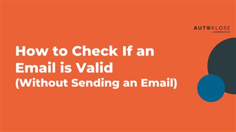 check if email is valid.